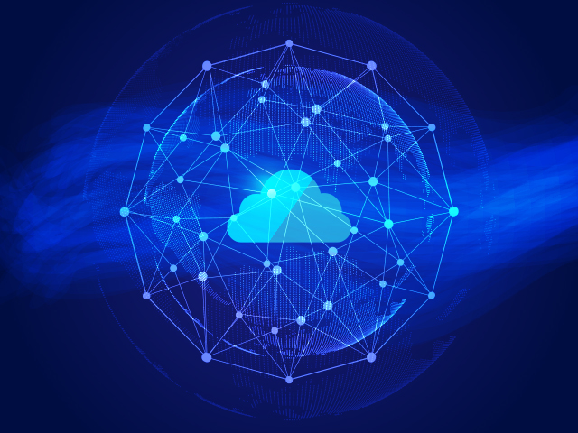 A cloud symbolizing AWS