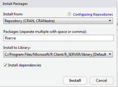 Install Reserve package in Rstudio