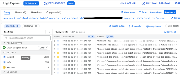 how to log and monitor big data in GCP - TEKsystems