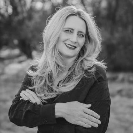 black and white headshot of megan cohill