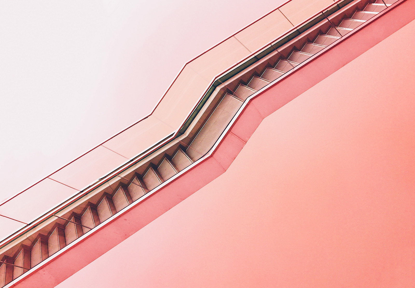 Pink stairs