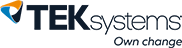 TEKsystems with Own Change tagline logo
