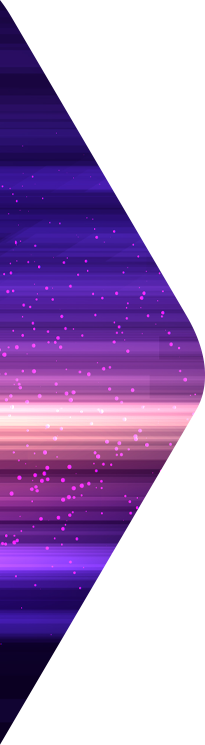 violet and blue lines of light with light purple specks highlighting digital data