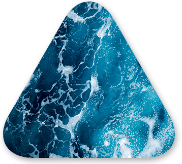 Blue churning ocean waves like massive amounts of AI and machine learning-gathered data