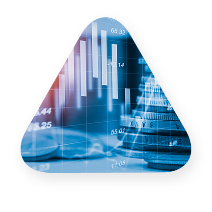 investment analytics displayed on digital screen
