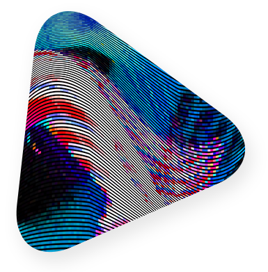 triangle with abstract lines