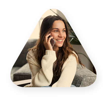 woman talking on 5g phone