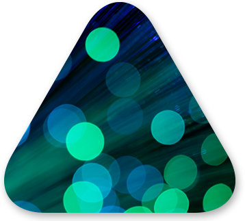 triangle with abstract image representing digital experience