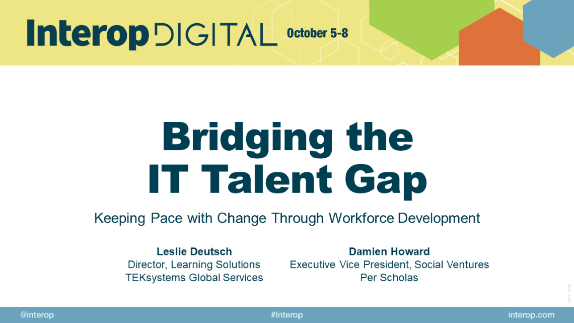 Title Slide - Interop Digital presents: Bridging the IT talent gap 