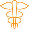 orange classic healthcare icon