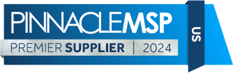 Pinnacle MSP Premier supplier 2024 badge