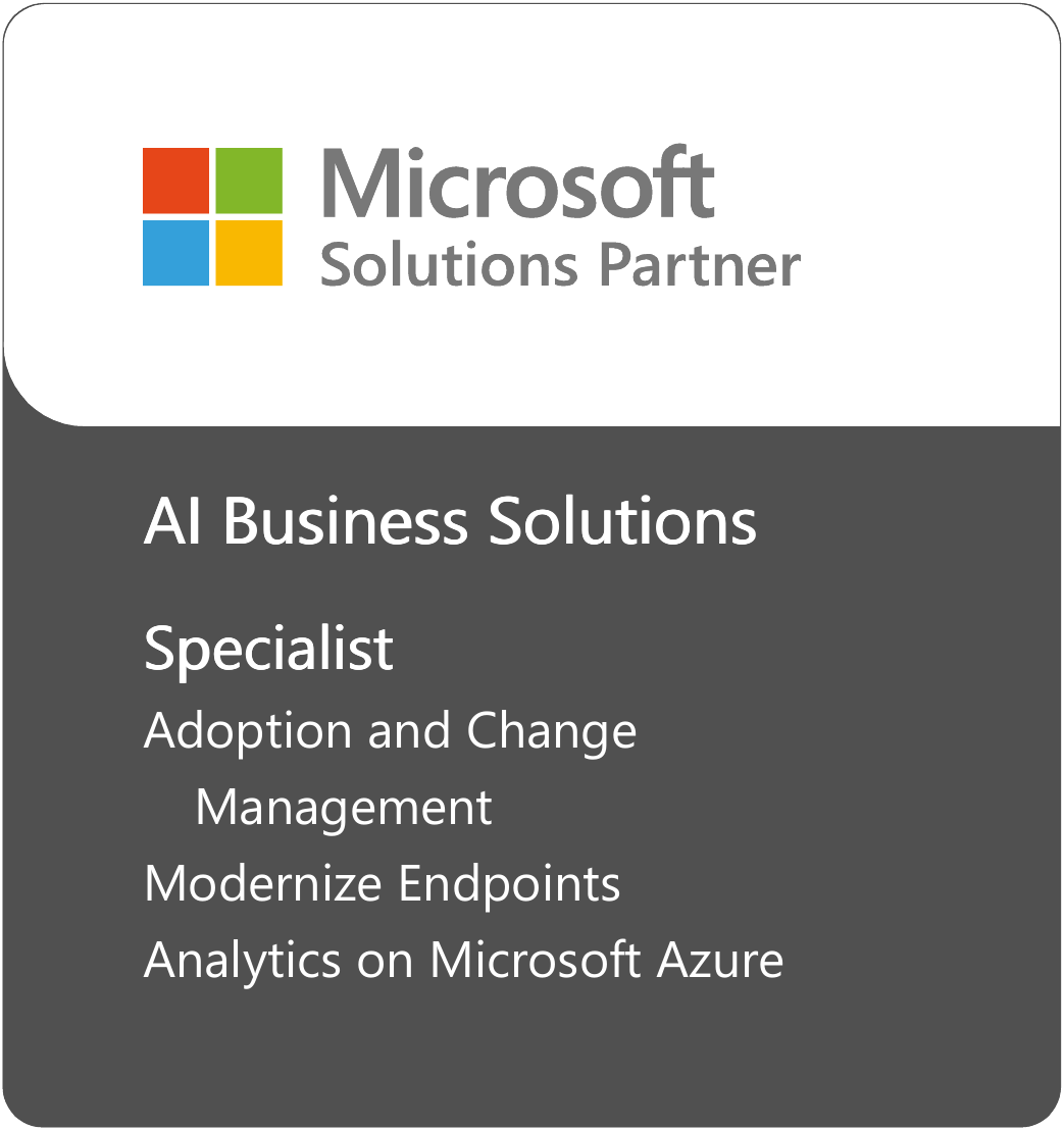 Microsoft Solutions Partner AI Business Solutions Specialist Badge