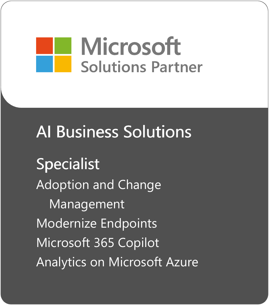 Microsoft Solutions Partner AI Business Solutions Specialist Badge