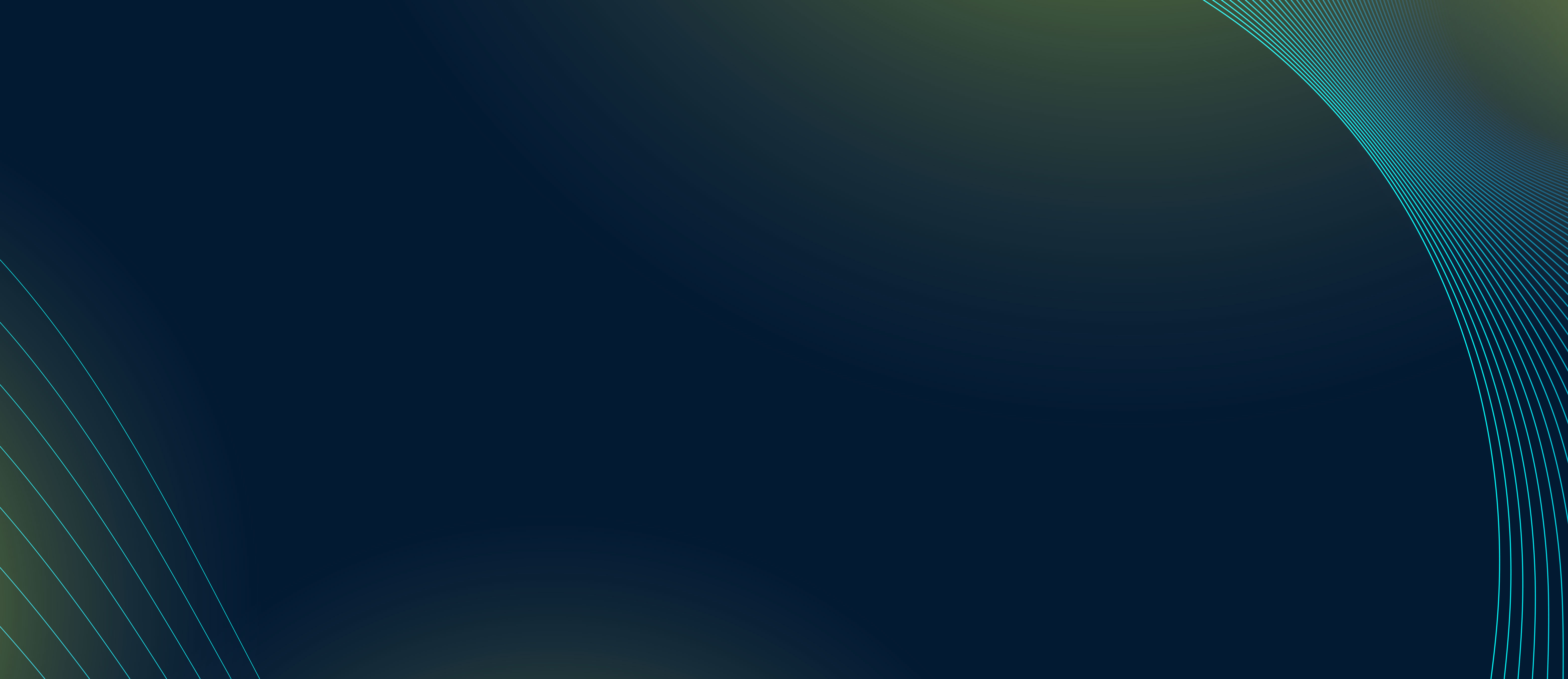 Abstract dark blue background with glowing teal lines and green areas