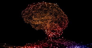 circuit board background, AI technology illustration