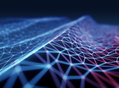 3D illustration of internet connections in cloud computing