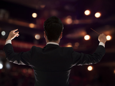 Hyperautomation - a conductor directs his orchestra
