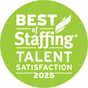 Best of Staffing Talent Satisfaction 2025 award badge