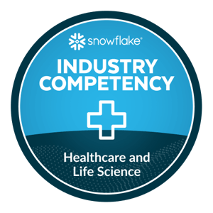 Snowflake Industry Competency Badge Healthcare and Life Science