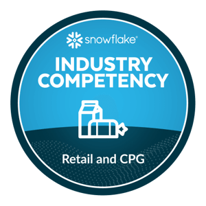 Snowflake Industry Competency Badge Retail and CPG
