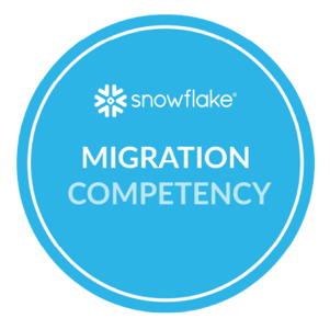 Blue and white snowflake award