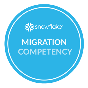 Blue and white snowflake award