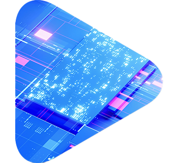 neon colored digital imagery of a sim card.