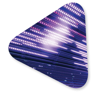 Multicolored lines of light