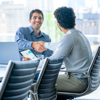 business people shaking hands