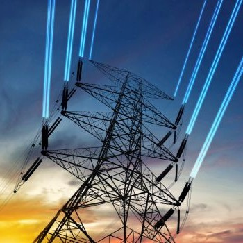 vibrant photo of utlity tower