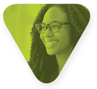 a women with glasses