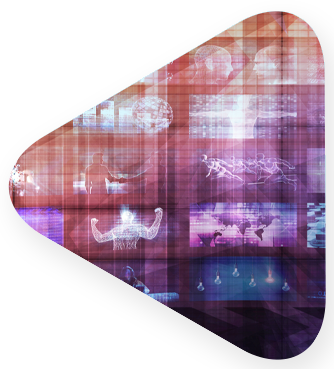 a blurry image of media and entertainment shows