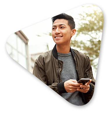 Man holding phone