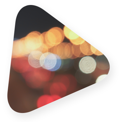 triangle with abstract lights