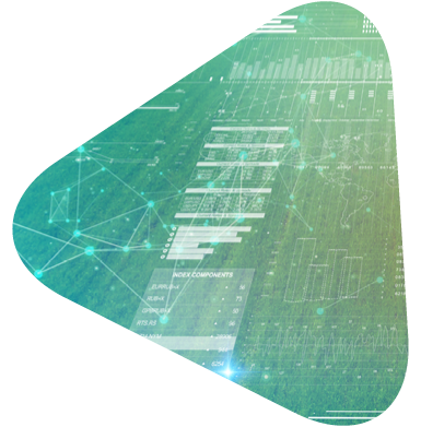 Green abstract charts and graphs