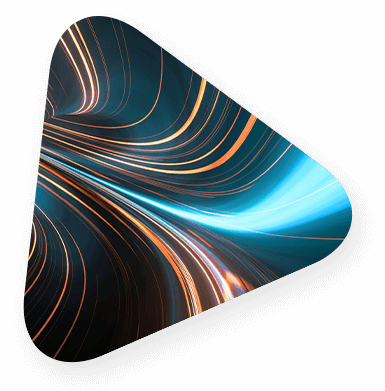 Colorful graphic image showing fast movement of data.