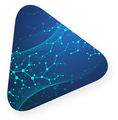 Blue connected links of healthcare data