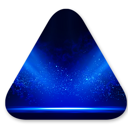Stage lights shining on empty stage