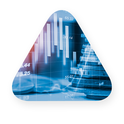 investment analytics displayed on digital screen