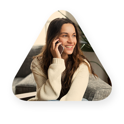 woman talking on 5g phone