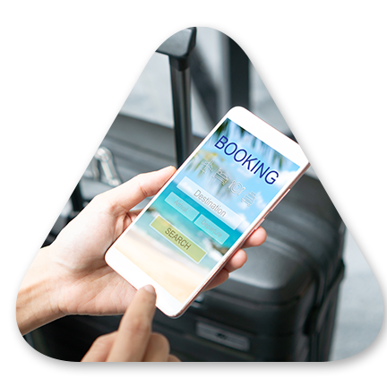 Person holding phone