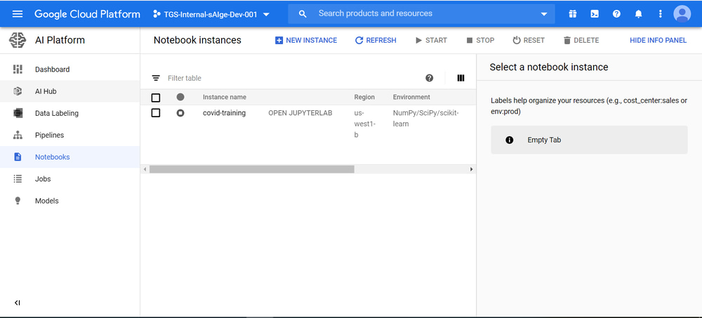 GCP AI Platform Notebooks | TEKsystems