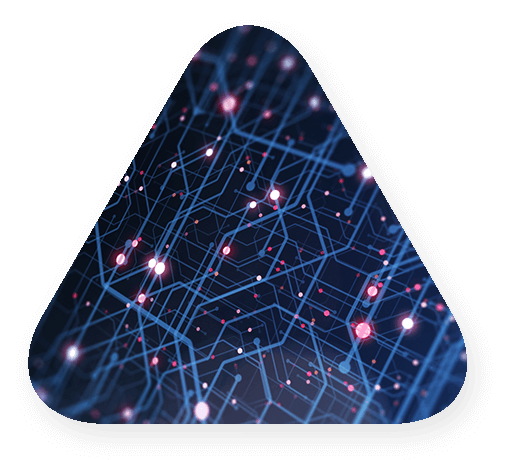 vibrant digital security connections shown as circuit connections