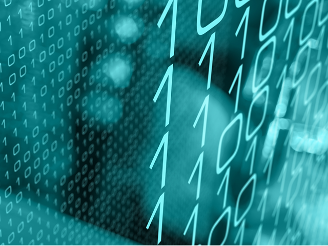 A wall of binary code