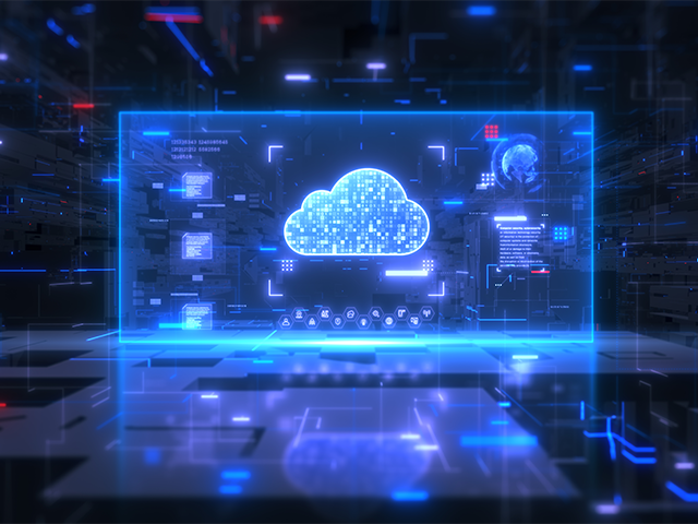 abstract depiction of cloud migration