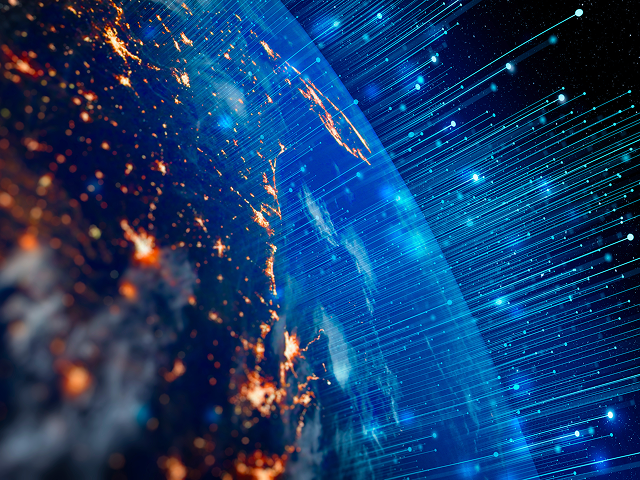 abstract image depicting technology and modernization