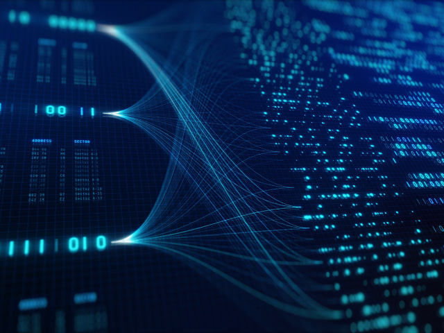 digital image of binary code 