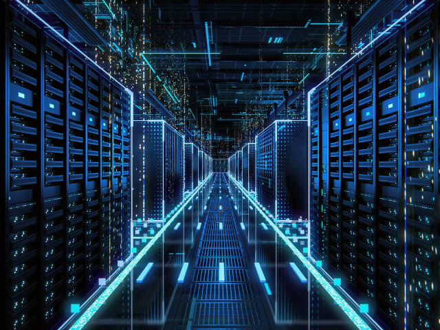 abstract image of data warehouse