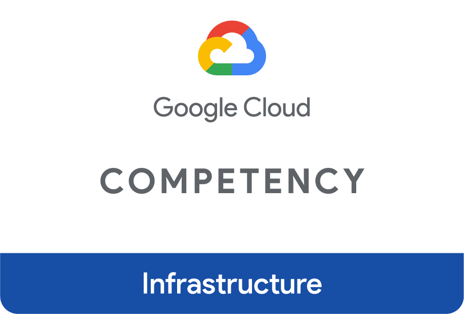 Google Cloud Competency Badge for Infrastructure
