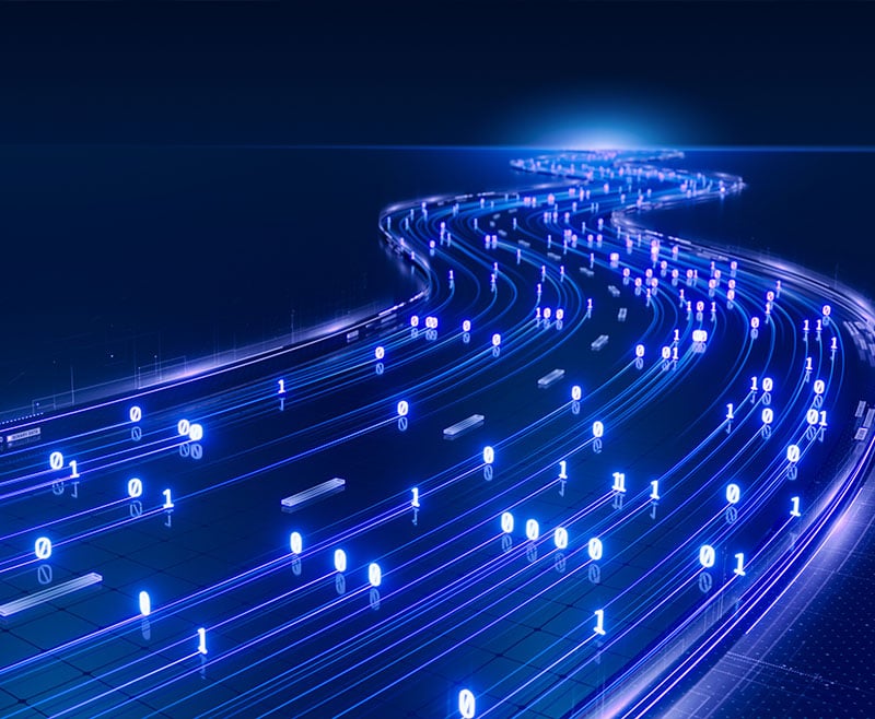digital stream of binary data
